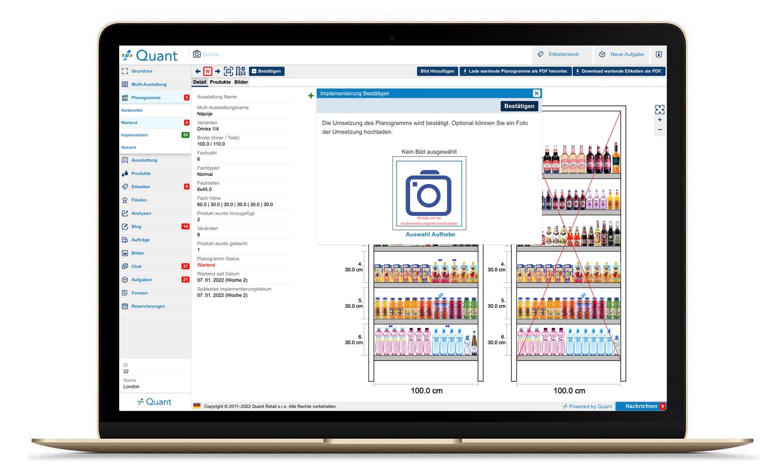 Planogramm Implementation im Web