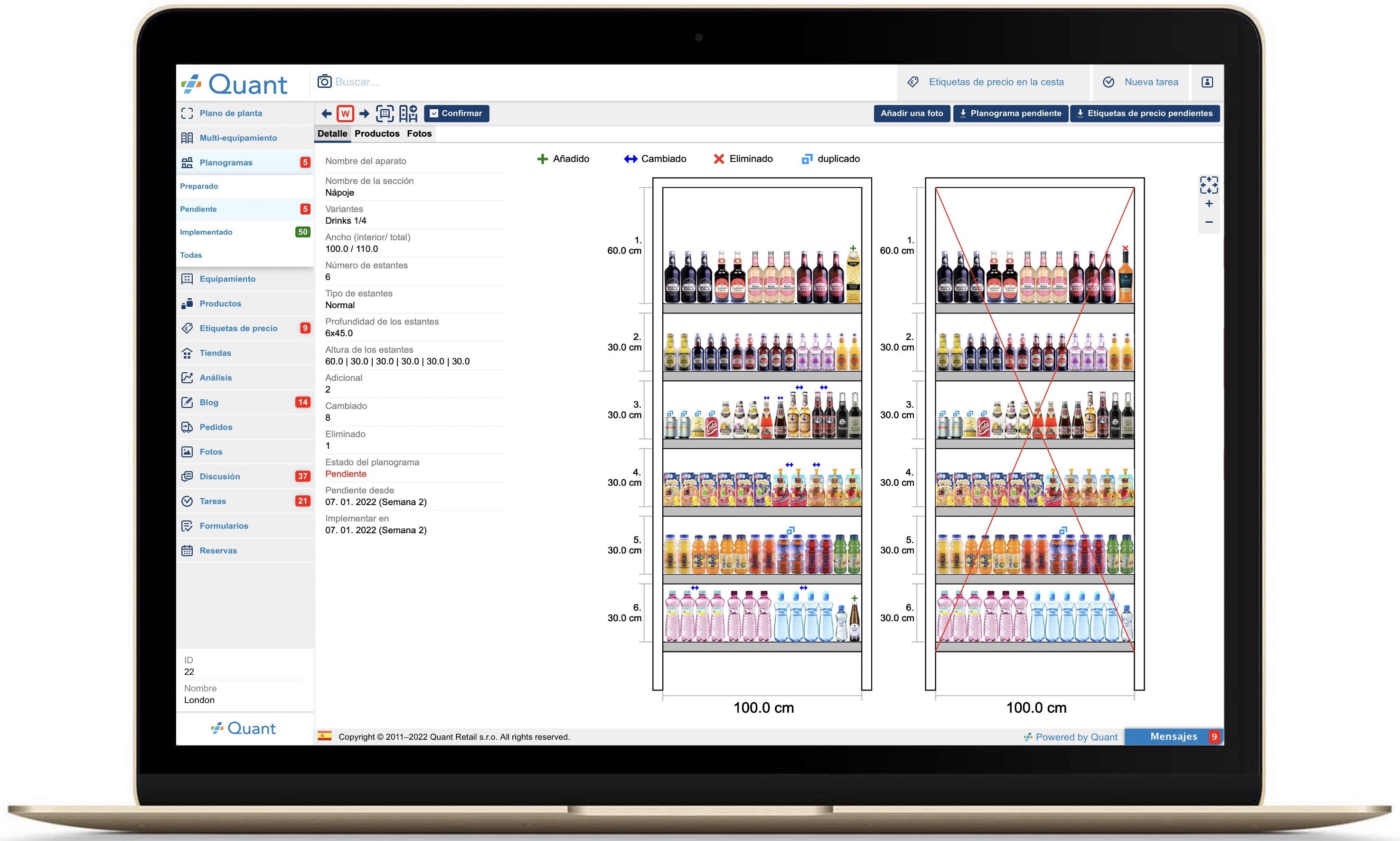 Grocery Planogram on Quant Web