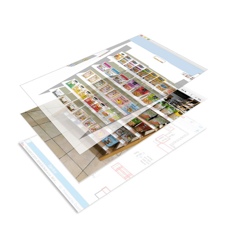 Planograms based on floor planning