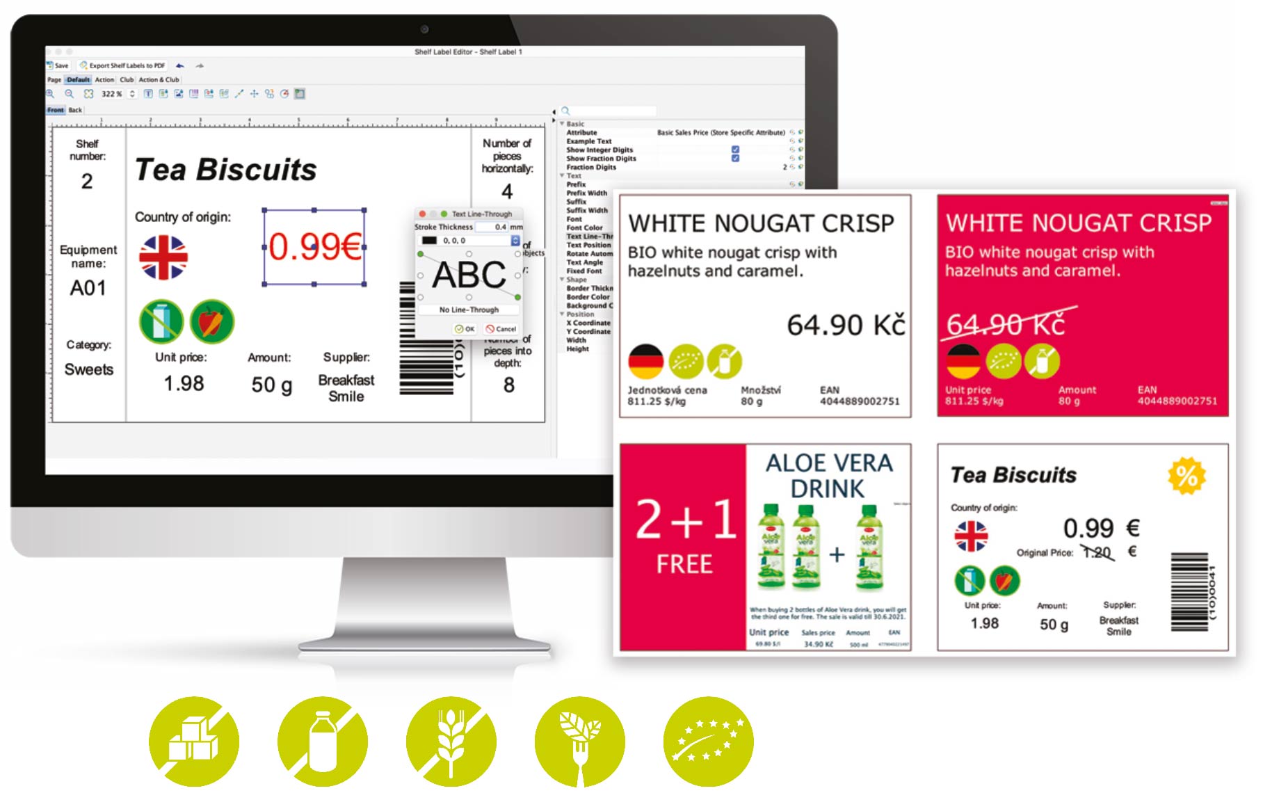 Shelf Labels Editor