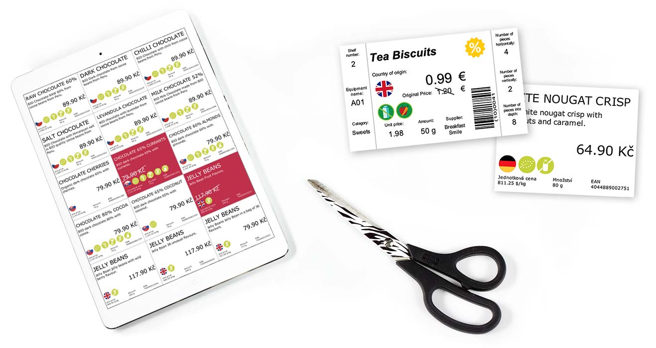 Print PDF Shelf Labels