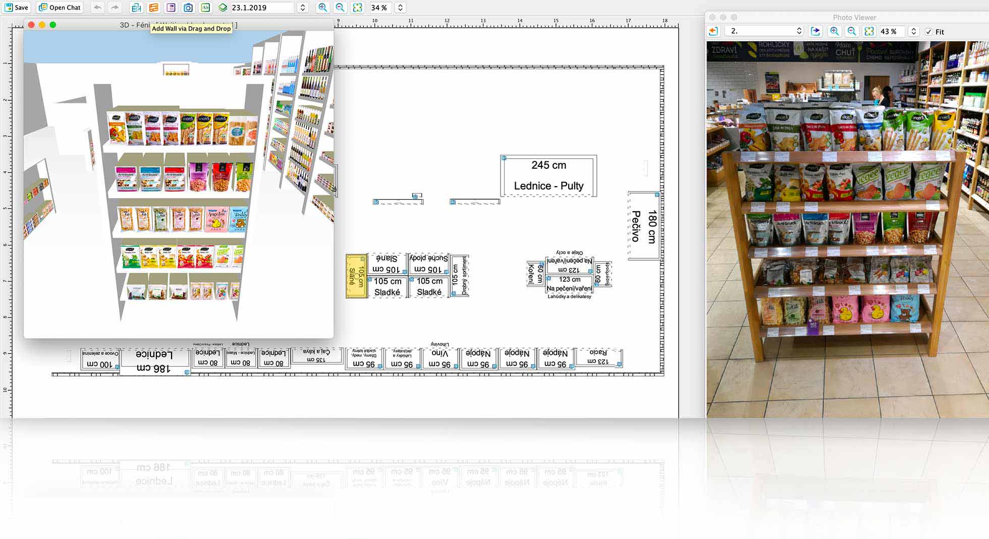 Photo documentation of a store
