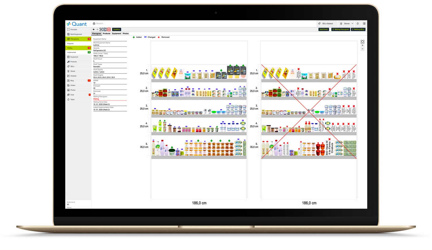 Grocery Planogram on Quant Web