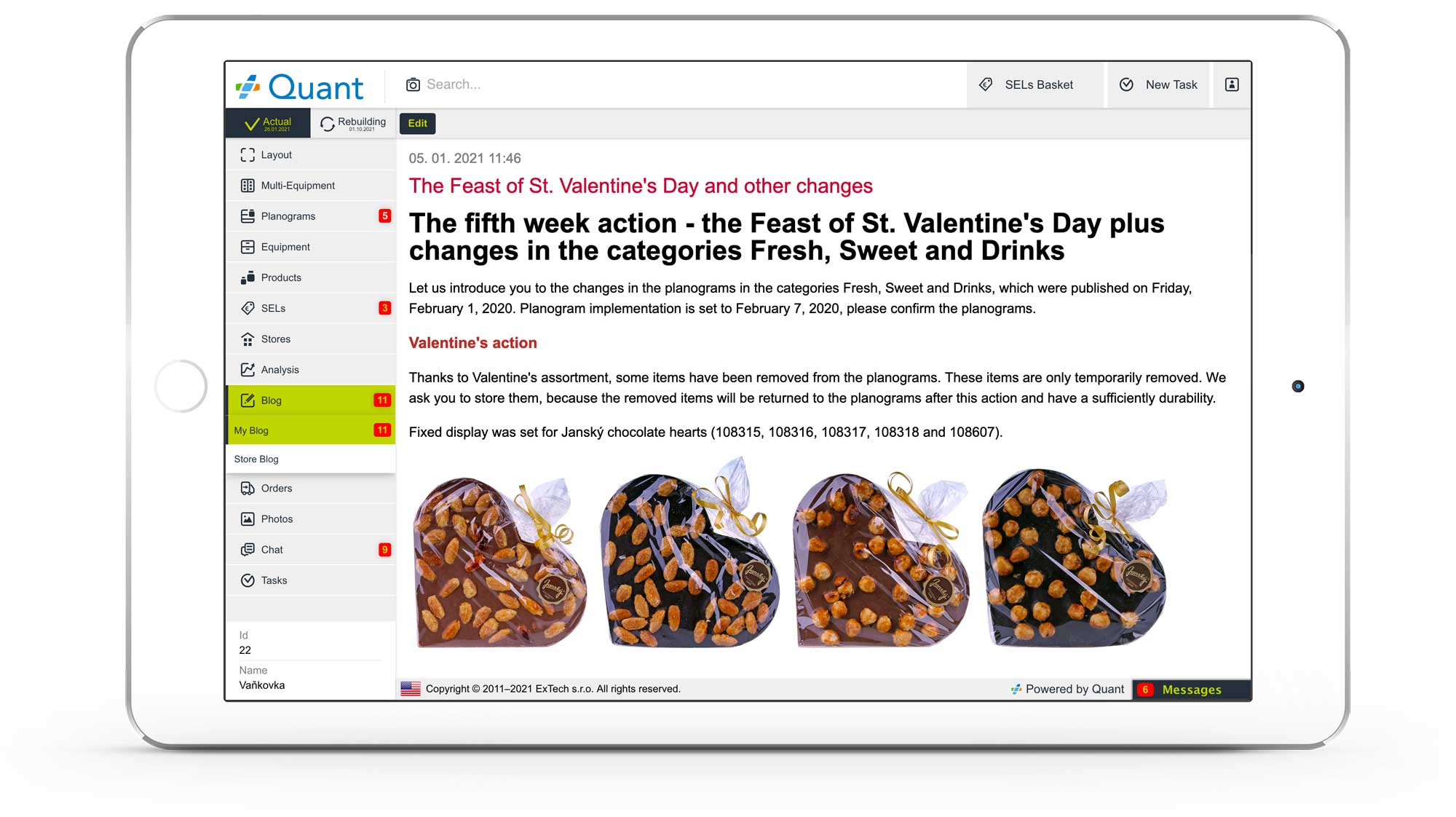 blog e chat con negozi